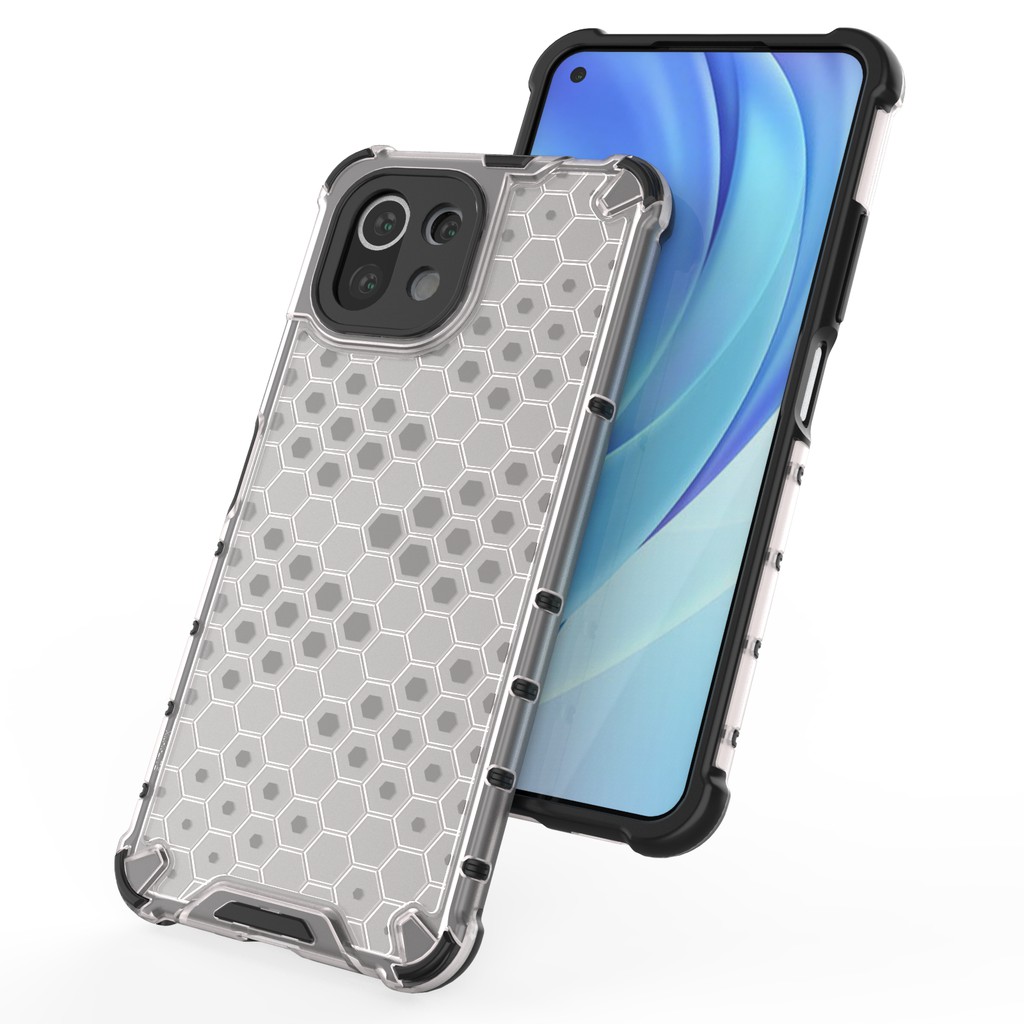 Ốp lưng Xiaomi Mi 11 Lite / Mi 11 Lite 5G chống sốc vân tổ ONG cao cấp siêu bền