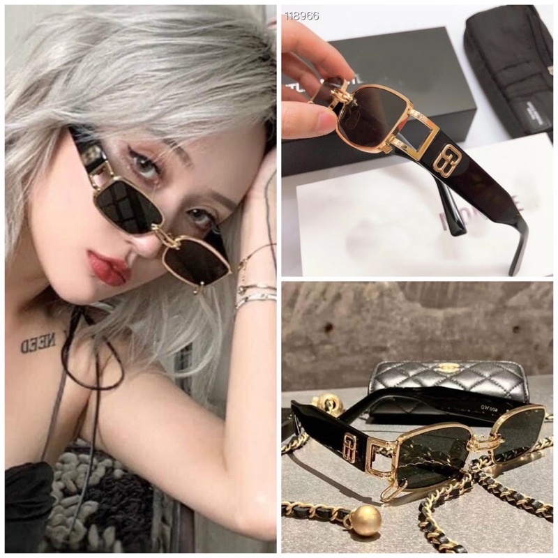 MẮT KÍNH BALEN GA ĐEN GỌNG VÀNG SIÊU PHẢM THỜI TRANG