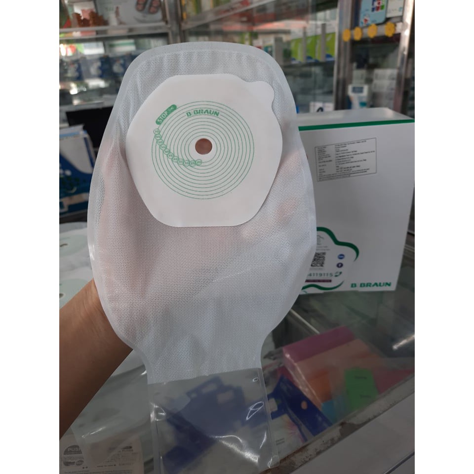 Túi hậu môn nhân tạo B/Braun 1 mảnh, loại xả