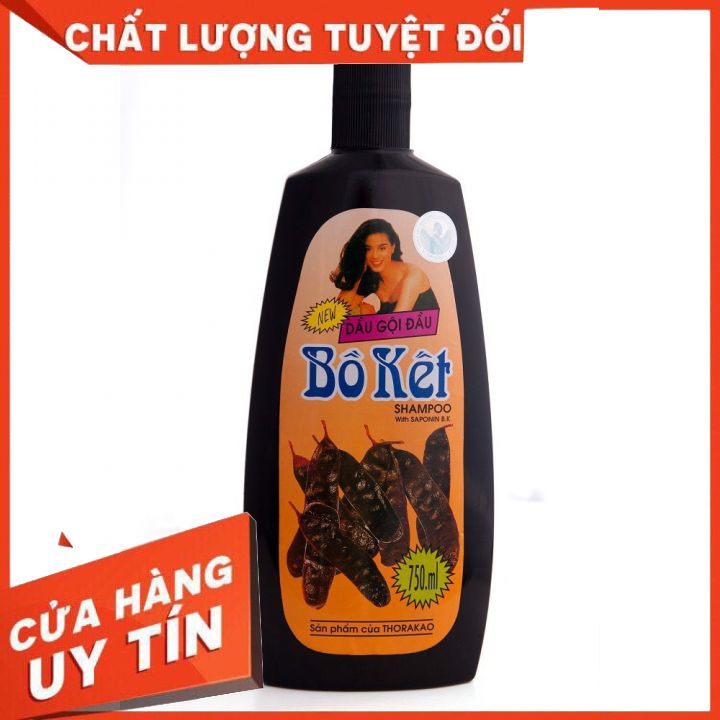 Dầu Gội Bồ Kết Thorakao 750ml- chiết xuất từ bồ kết nguyên chất-giúp mái tóc đen dài bóng mượt