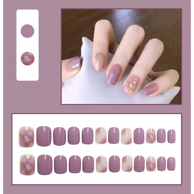 Set 24 Miếng Dán Trang Trí Móng Tay Thời Trang