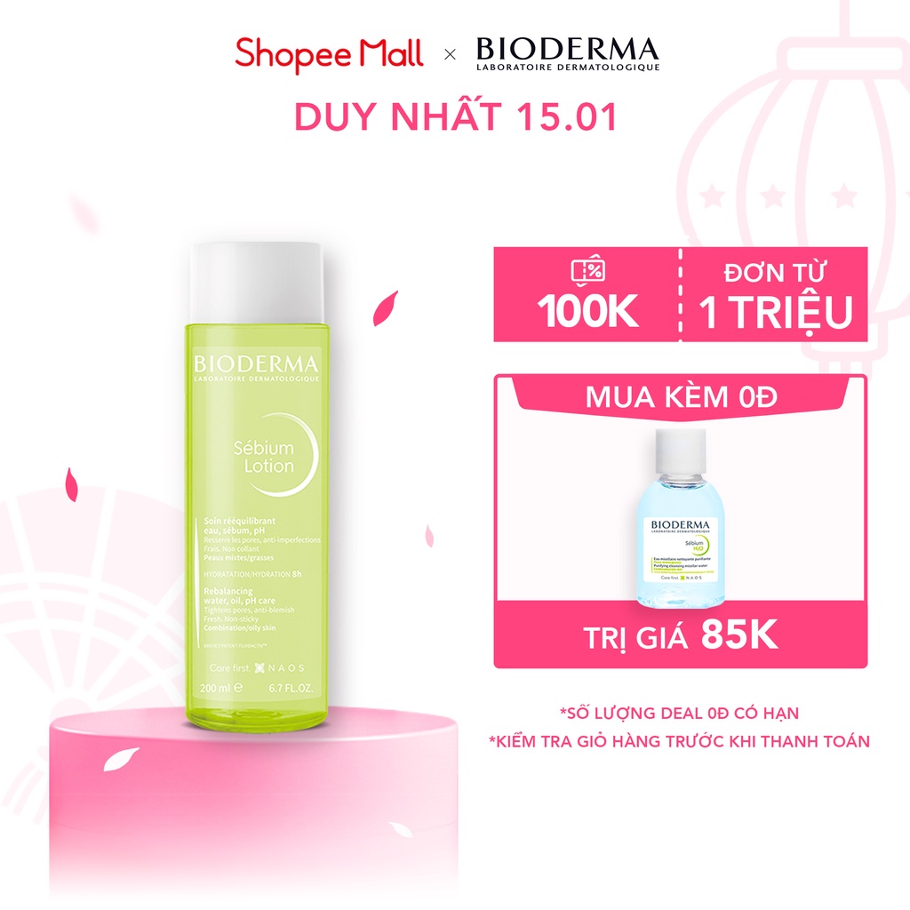 Dung dịch cân bằng da Bioderma Sebium Lotion 200ml