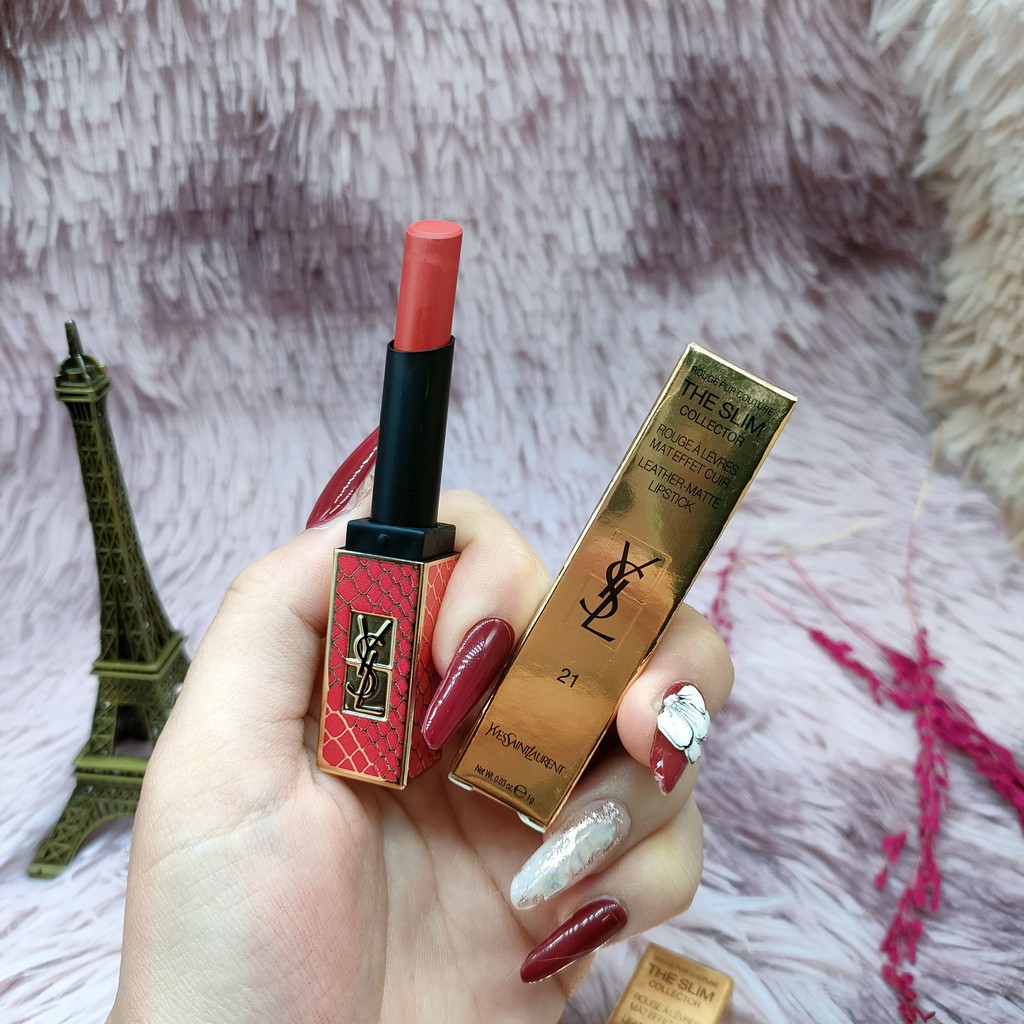 Son YSL The Slim 1g Cao Cấp Chính Hãng Mềm Mượt Nhẹ Môi Lên Màu Tươi Tắn | BigBuy360 - bigbuy360.vn