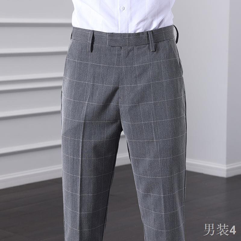 Bộ đồ nam mới mùa hè Xuanwai kẻ sọc thu cảm giác phù hợp với quần tây xuân và thanh niên công sở giản dị chuyên