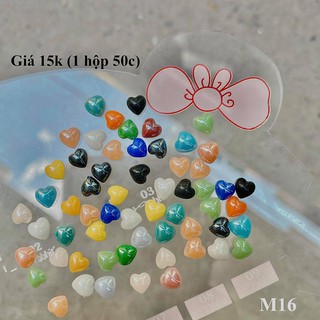 Set 50c Charm Tim Bóng Mix Các Màu