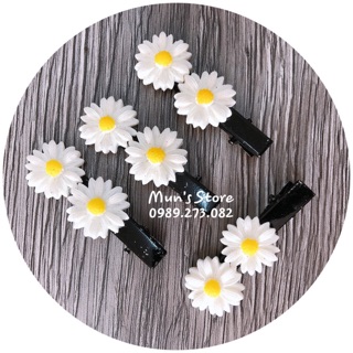 SET 3 MÓN DÂY CỘT TÓC + KẸP TÓC HOA CÚC - LOẠI1