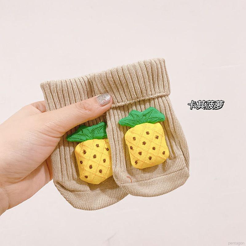 Vớ đan len chống trượt họa tiết hoạt hình dễ thương cho trẻ sơ sinh