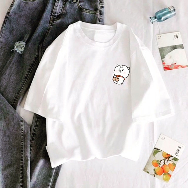 (Quà tặng kèm hình BTS)Áo phông baby xinh xinh BTS