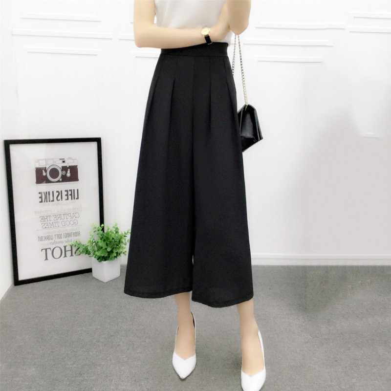 Quần Dài Ống Rộng Lưng Thun Phong Cách Hàn Quốc Dành Cho Nữ | BigBuy360 - bigbuy360.vn