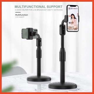 [Freeship] Giá đỡ điện thoại Microphone Stands, kẹp chống lưng 360 ,đế chân tròn để bàn, gía đỡ tiện lợi đa năng