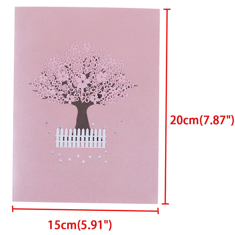 [hedenotation 0609] 3D pop up card birthday wedding valentine anniversary greeting cards invitations