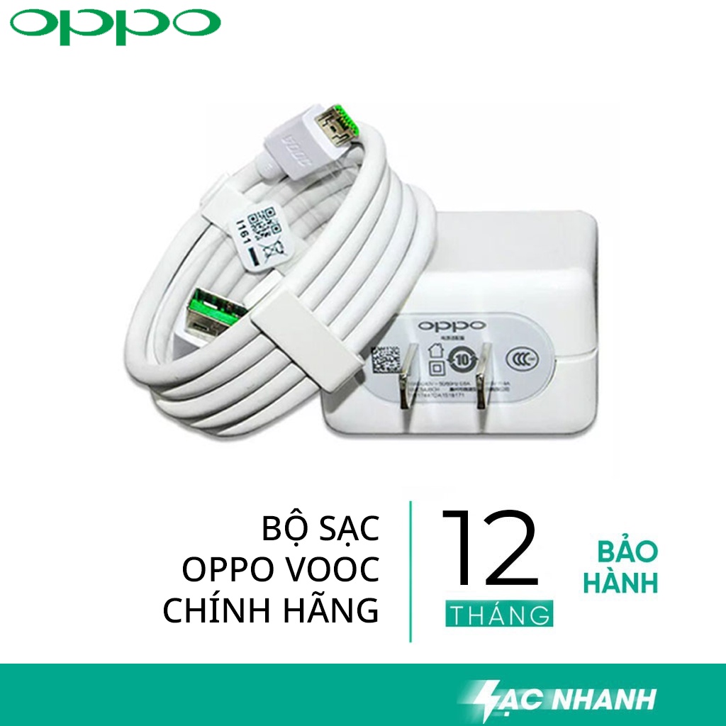 Bộ Sạc Nhanh Oppo Công Nghệ Vooc - Hàng Chính Hãng