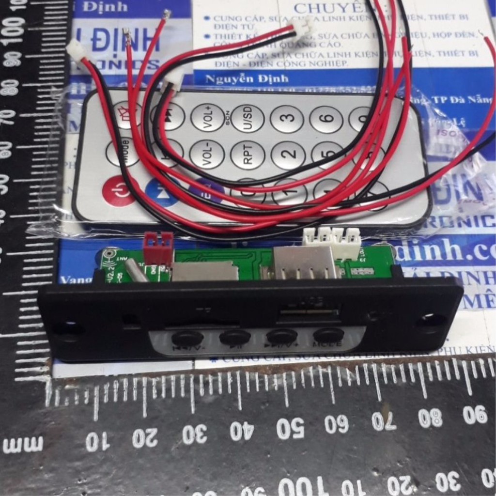Module Giải Mã MP3+FM, SD, USB, LED + REMOTE (LÀM MÁY NGHE NHẠC) D4A3 kde4333