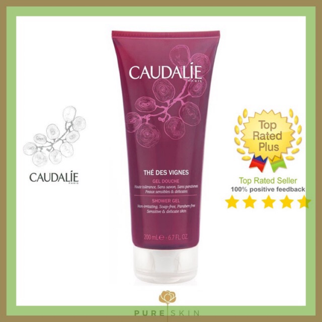 Sữa tắm caudalie thé des vignes 200ml màu tím