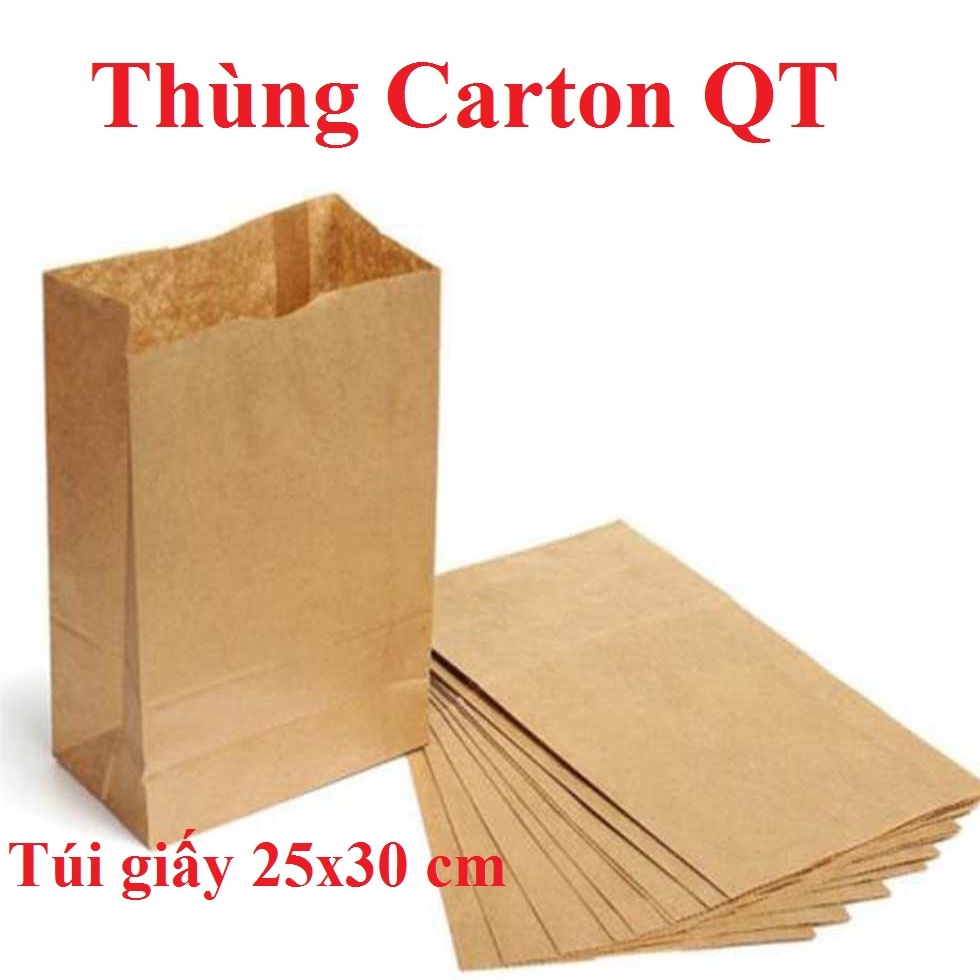 Túi Giấy Xi Măng Size 25 X 30 Cm Túi Vận Chuyển, Túi Gói Hàng Giá Rẻ