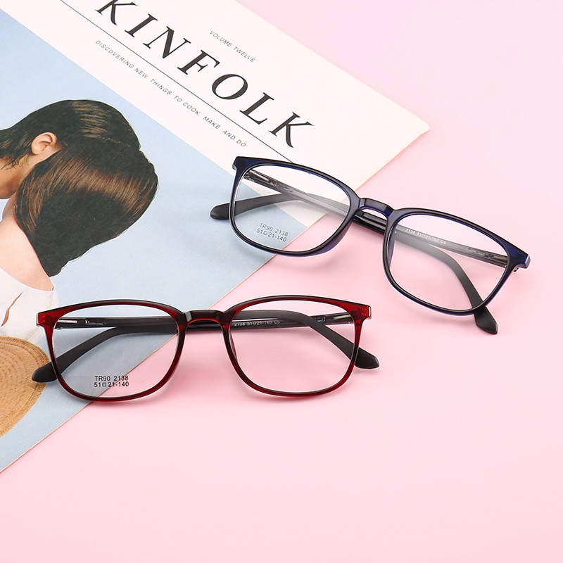 Gọng Kính Cận Dẻo TR90 2138 (Tặng Khăn Hộp)