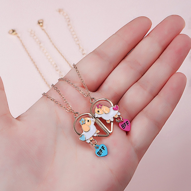 Set 2 Vòng cổ Mặt Mảnh Ghép Cho Cặp Đôi / Bạn Thân