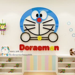 🌻decal dán tường 3d mẫu 4 🎀 doraemon house