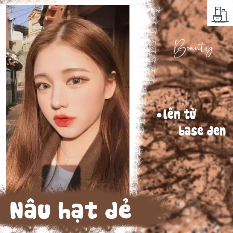 Thuốc Nhuộm Tóc Màu NÂU HẠT DẺ - Thuốc Nhuộm Tóc Tại Nhà Cực Dễ Chuẩn Salon