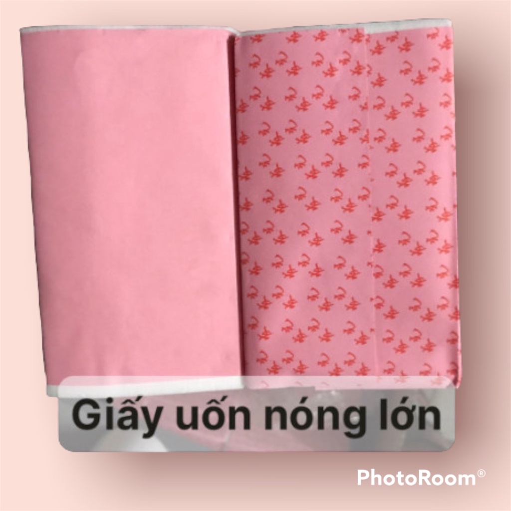 Giấy uốn nóng , giấy hồng uốn nóng size TO , NHỎ ( Ảnh chụp bằng tay ) DC22