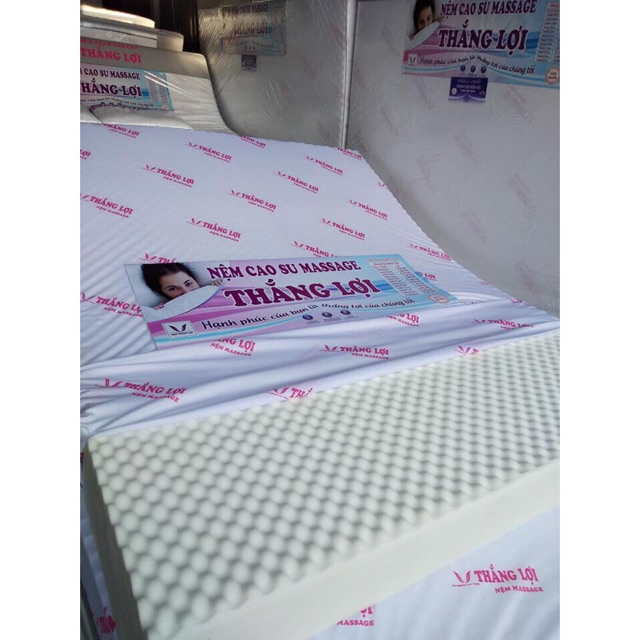 Nệm cao su Foam massage cao cấp Thắng Lợi, Bh 15 năm, tặng bộ gối Foam và bộ drap, miễn phí ship