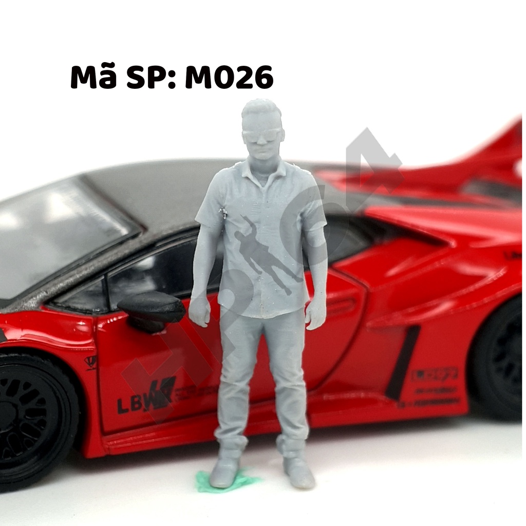 Mô hình nhân vật thô chưa sơn tỉ lệ 1/64 M Casual