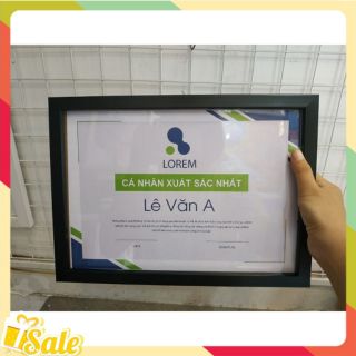 (Sale giá xưởng) Khung bằng khen khổ A4 (21x30) mặt kính dày