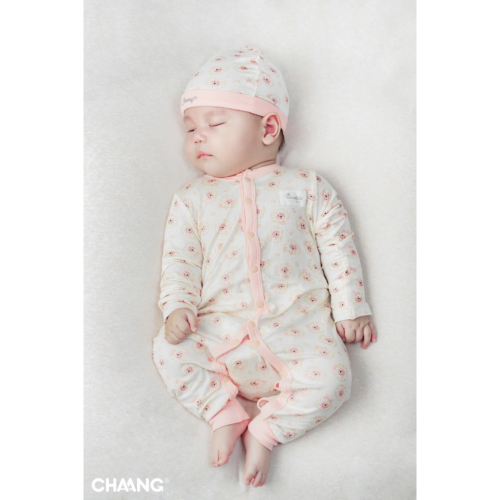 Set 2 mũ thắt sơ sinh cotton mềm mại họa tiết Tigger Chaang