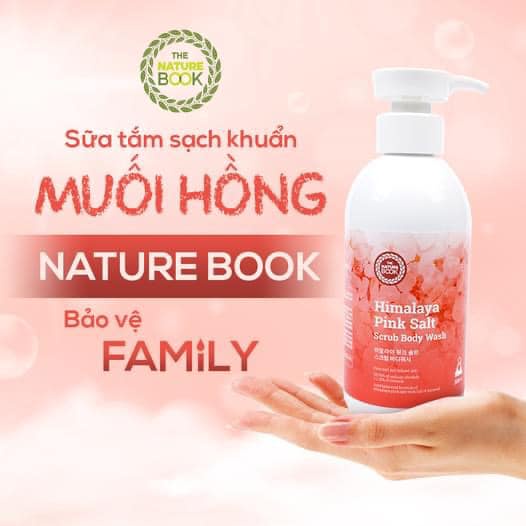 [HOT] Sữa tắm trắng muối hồng Himalaya The Nature Book - HIMALAYA PINK SALT SCRUB BODY WASH