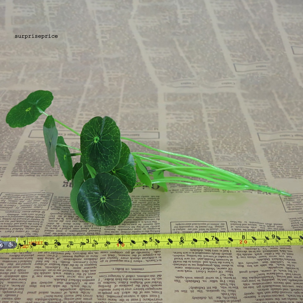 Lá Sen Nhân Tạo Trang Trí Bể Cá / Văn Phòng