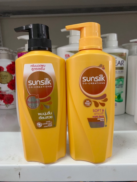 Dầu xả và dầu gội Sunsilk thái lan mềm mượt diệu kỳ 450g và 425g