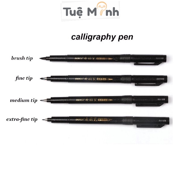 Bút ngòi cọ brush Baoke viết calligraphy nét thanh nét đậm, hán tự thư pháp B15