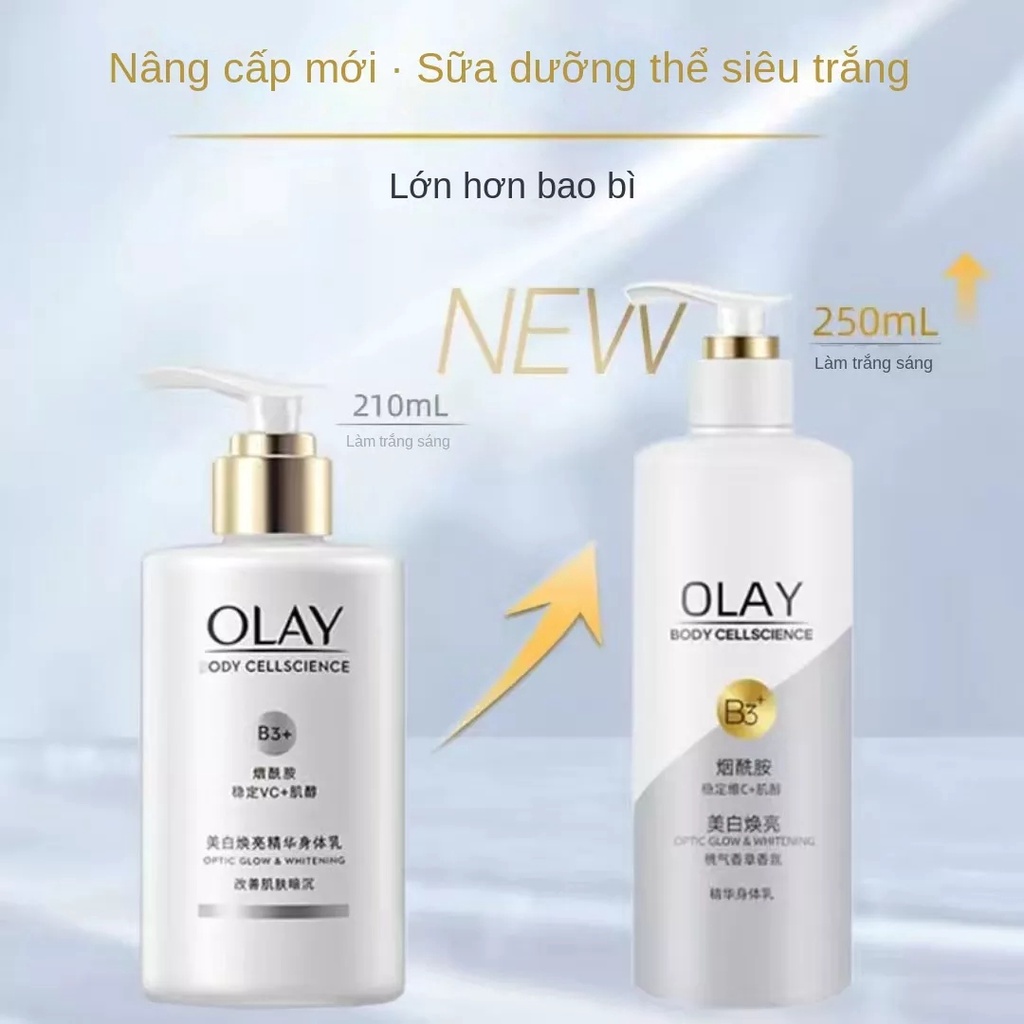 Sữa Dưỡng Thể Olay Whitening Dưỡng Ẩm Nuôi Dưỡng Và Cấp Nước Lâu Trôi Cho Cơ Thể 250ml