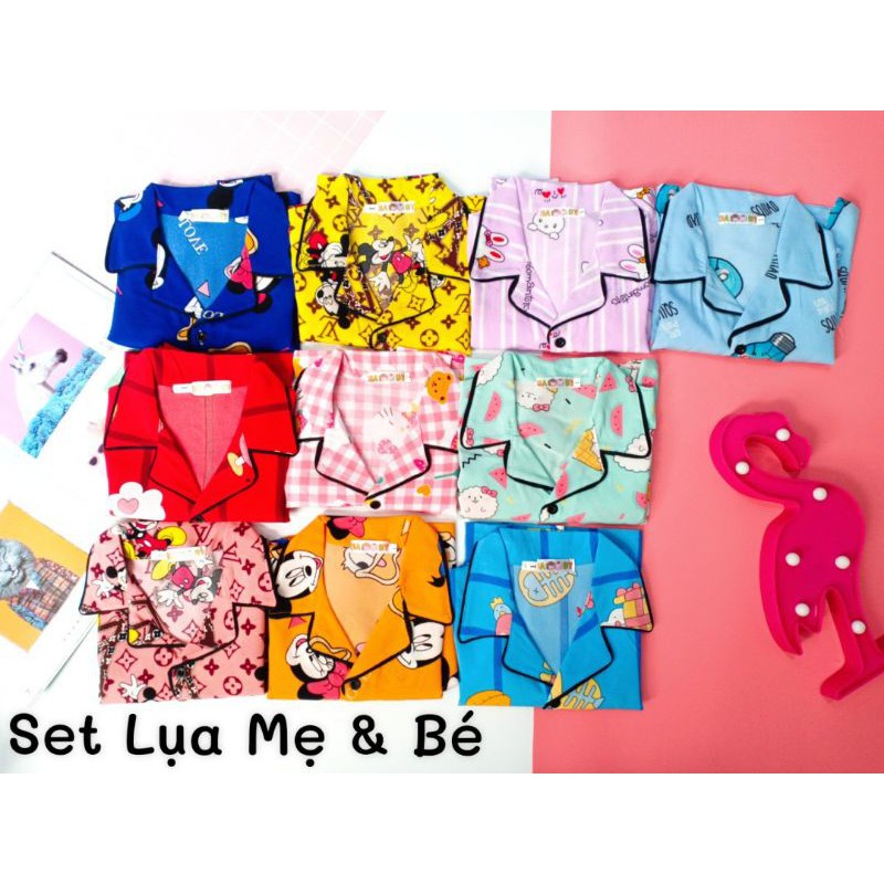 ❤️❤️  [ ẢNH THẬT+ VIDEO TRẢI SÀN] BỘ PIJAMA LỤA THÁI CAO CẤP MẶC NHÀ ĐÙI/ NGẮN DÀNH CHO BÉ