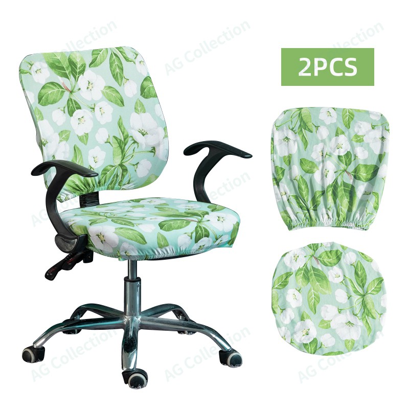 Vỏ bọc ghế ngồi và phần tựa lưng co giãn được làm từ polyester dùng cho văn phòng