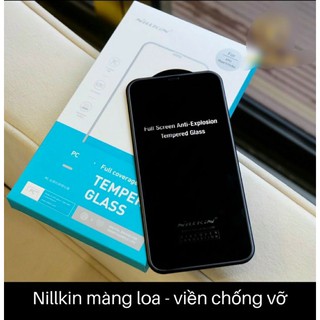 Kính cường lực Nillkin iPhone 12, 12 Pro, 12 Pro Max Full màn hình viền mềm chống mẻ mép