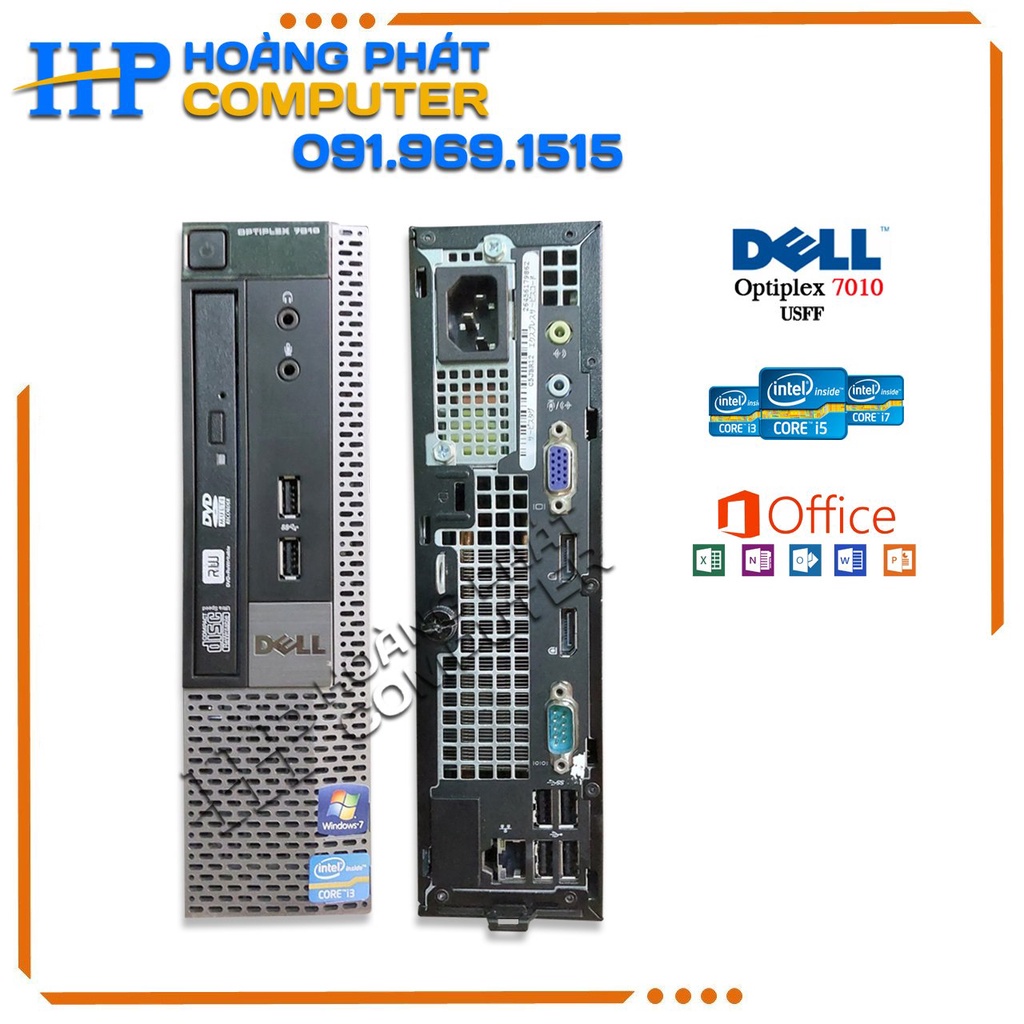 Máy Tính Bộ DELL 7010 USFF Bảo Hành 12 Tháng 1 Đổi 1 ( chưa bao gồm màn hình )