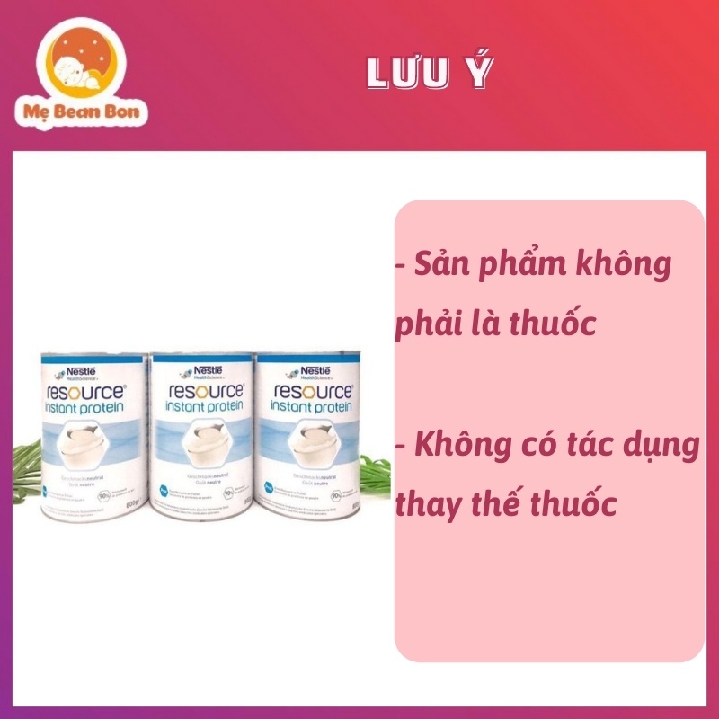 [Bay Air- Nội Địa Đức] Sữa Tiểu Đường NESTLE RESOURCE INSTANT PROTEIN 800gr Cho Người Tiểu Đường, Ăn Kiêng