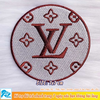 Patch vải ủi thêu hình logo lv thời trang - Sticker ủi quần áo S240