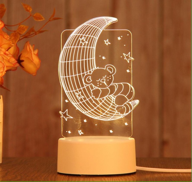 (Nhiều mẫu) Đèn ngủ Led 3D siêu đẹp - Đèn trang trí phòng ngủ, phòng khách độc đáo - Quà tặng ý nghĩa