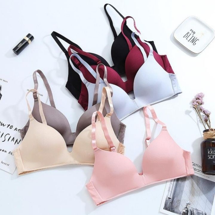 Áo Lót Màu Trơn Không Gọng Mút Mỏng Xuất Nhật