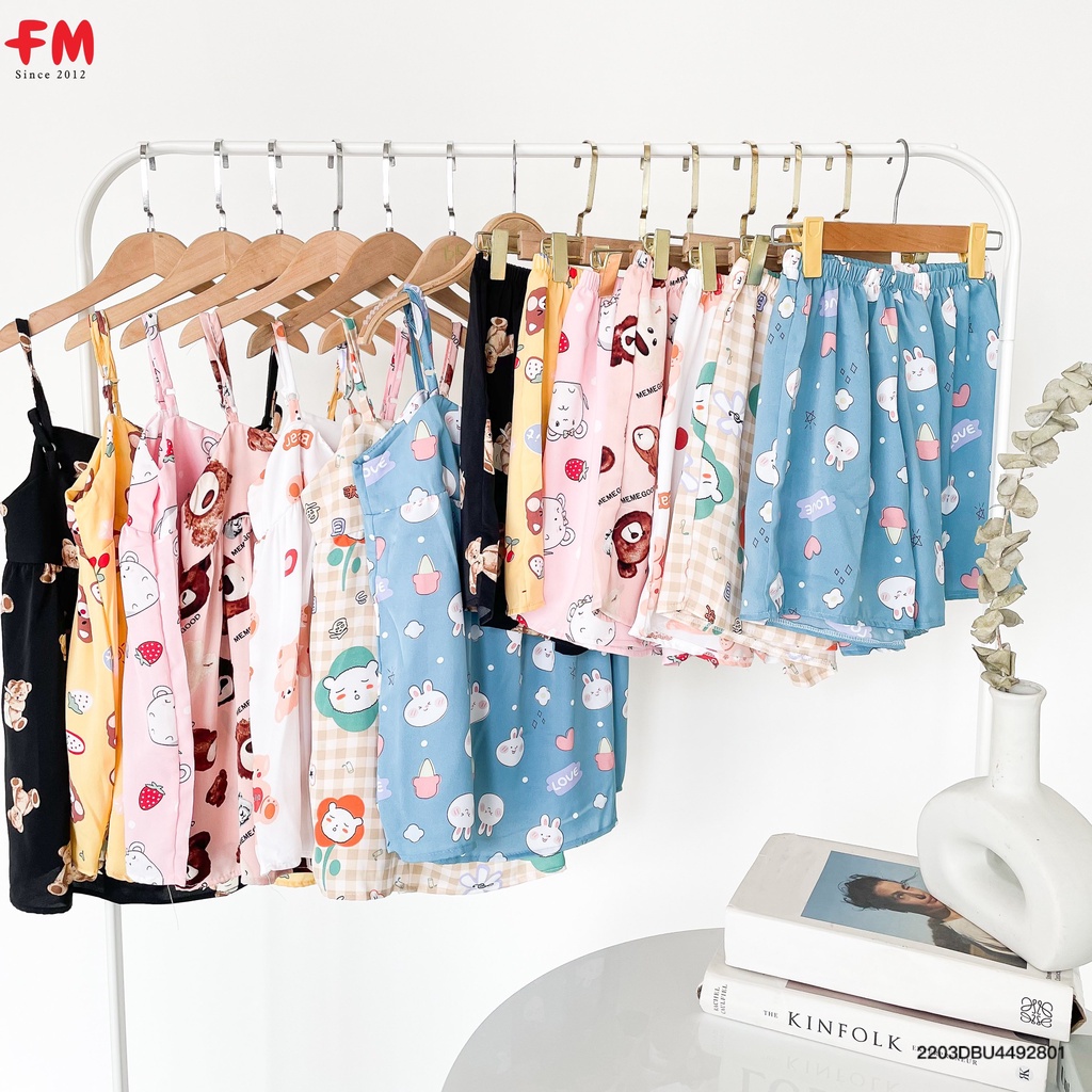 Đồ ngủ nữ 2 dây dễ thương fmstyle, đồ ngủ sexy nữ mặc nhà thoải mái | Fmstyle Shop 220327020