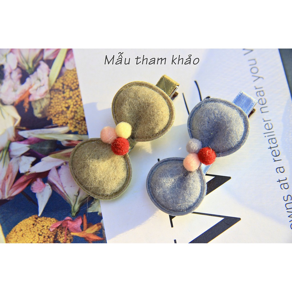 Nơ da nhồi bông - Set 2 cái