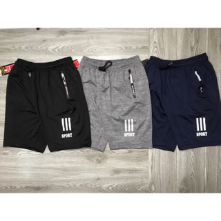 Quần Short Nam Sport Logo Phản Quang Dây Khoá Xịn - Quần Đùi Nam ( Chất Vải Dày )