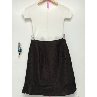 Chân váy Nhật đuôi cá ép hoa nhung nhí sz S