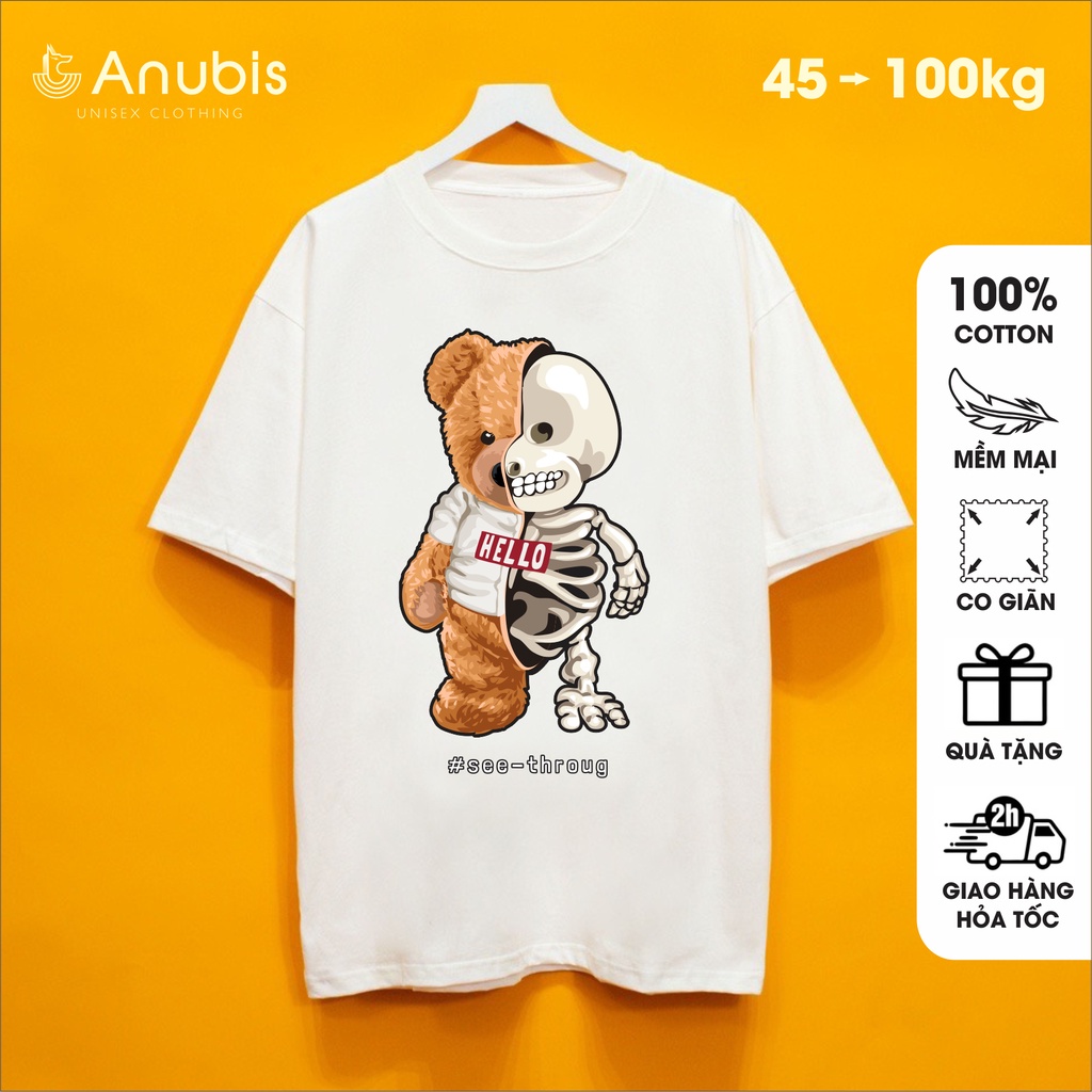 Áo Thun Unisex Teddy Bộ Xương | Anubis Store