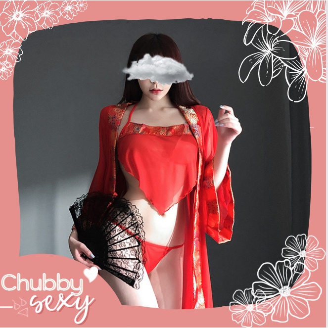 Cosplay Võ Tắc Thiên Trung Hoa Cực Gợi Tình Siêu Sexy Quyến Rũ - Set Đồ Lót Nữ Chất Liệu Ren Cao Cấp-CPL23 - Chubby.Sexy
