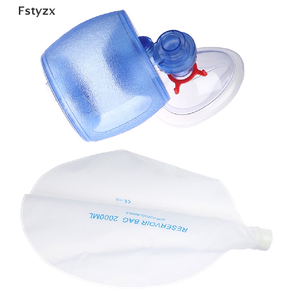 Fstyzx Simple Self-help Manual Resuscitator Oxygen Tube Reservoir Bag Ambu Bag PVC Bag FY