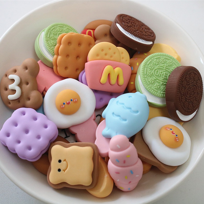 Dễ Thương Ghim Cài Trang Trí Giày Dép crocs Hình Quả Trứng / Bánh Quy / Bánh Quy / Cà Rốt Đáng Yêu Dành Cho Bạn Nữ