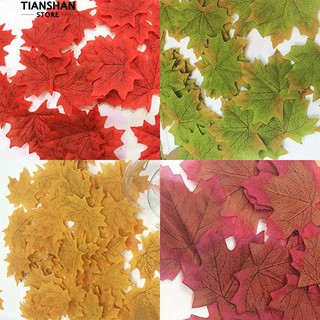 Set 100 Lá Phong Giả Bằng Lụa Dùng Trang Trí